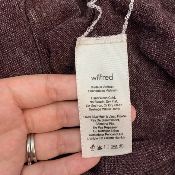 Aritzia Wilfred Sherbrooke Burgundy Sweater Size XXS - Picture 9 of 10